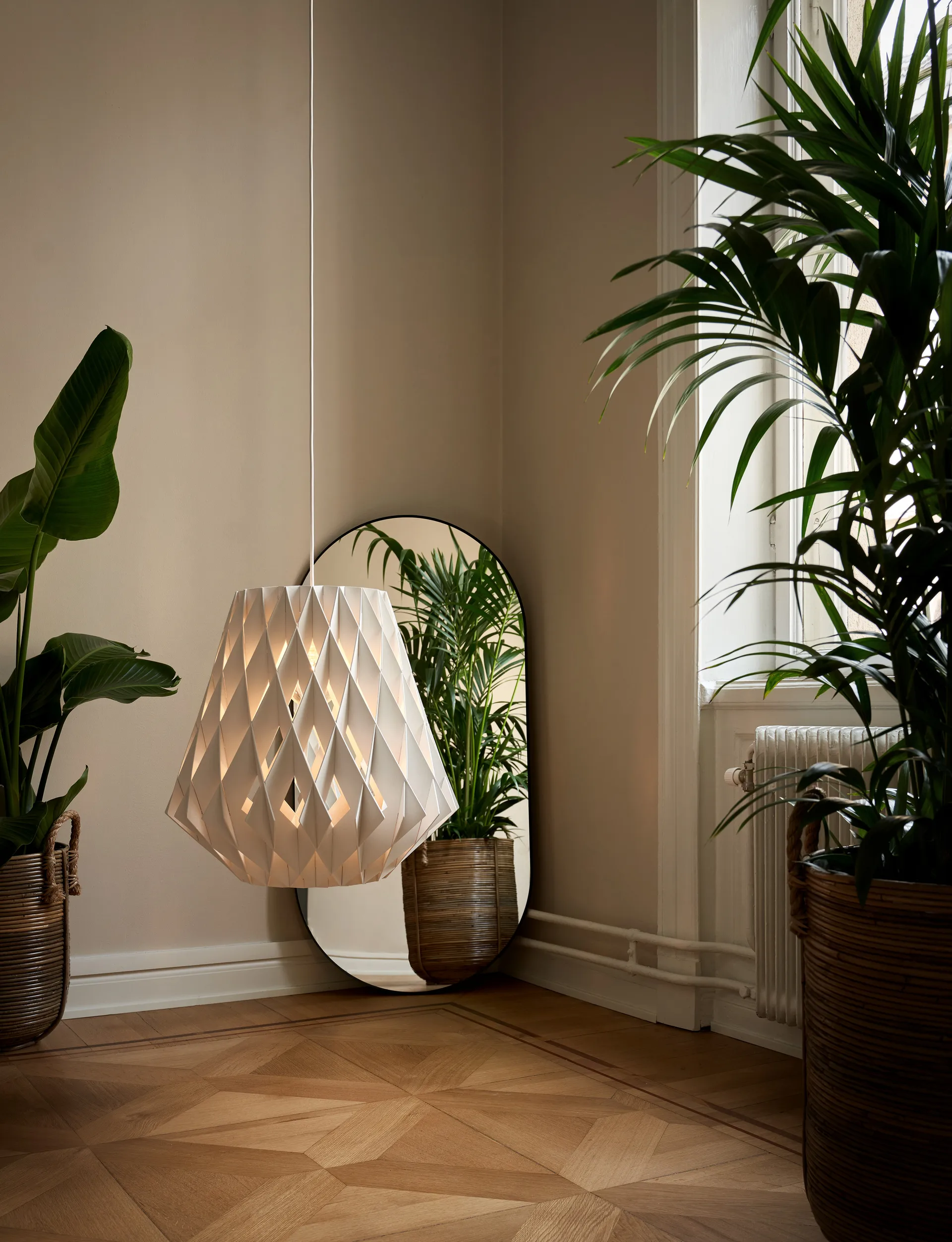 Suspension Pilke Signature Ø50 cm, Blanc Pilke