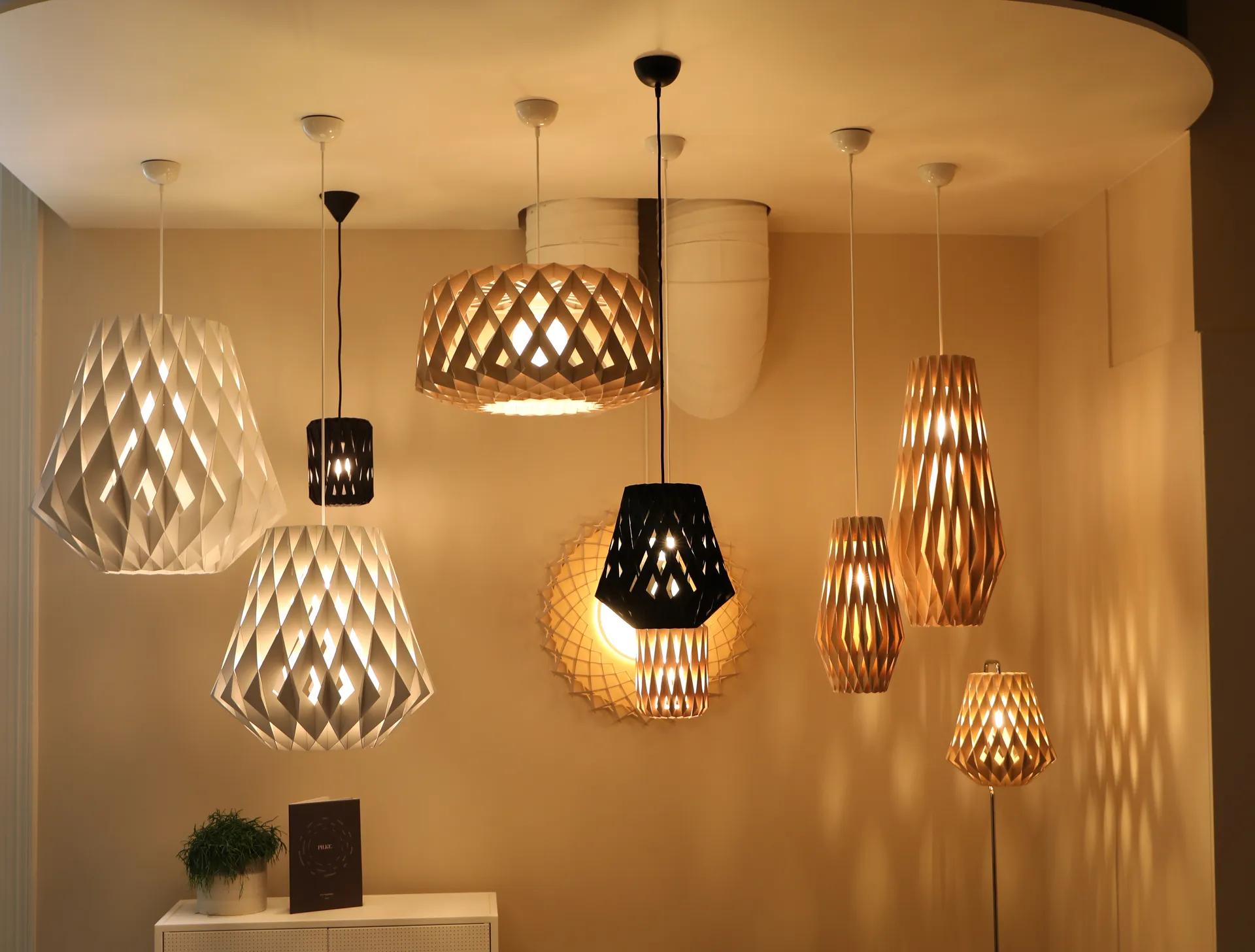 Suspension Pilke Signature Ø50 cm, Blanc Pilke