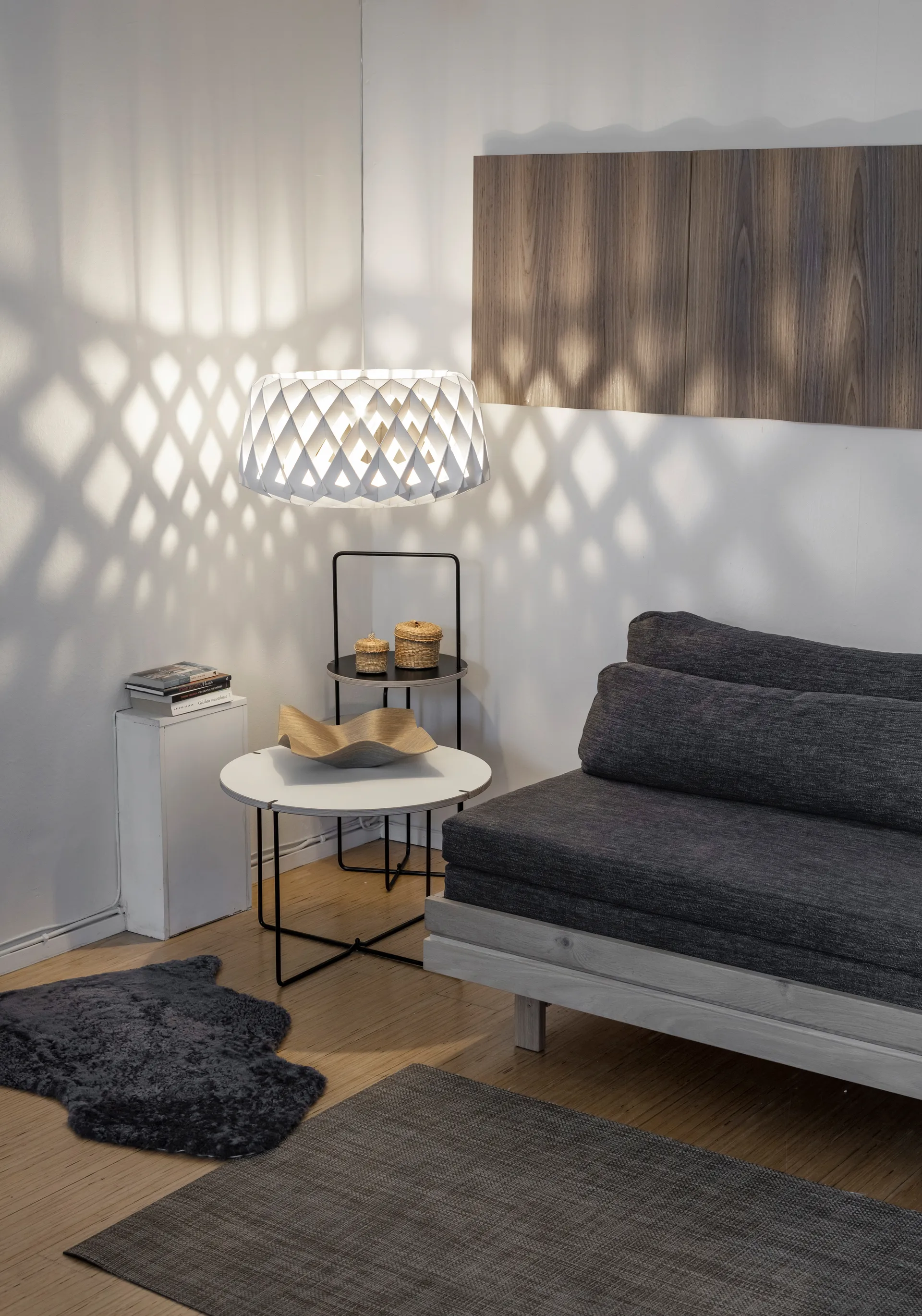 Suspension Pilke Signature Ø60 cm, Blanc Pilke