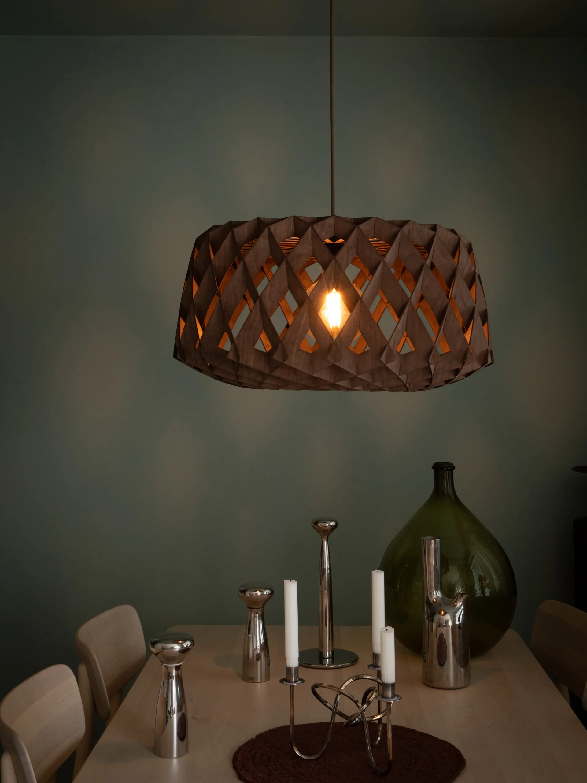 Suspension Pilke Signature Ø60 cm, Marron Pilke