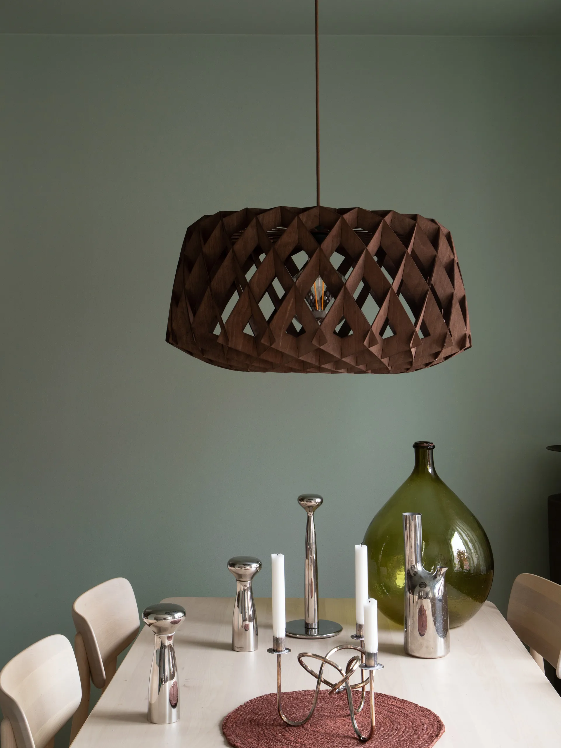 Suspension Pilke Signature Ø60 cm, Marron Pilke