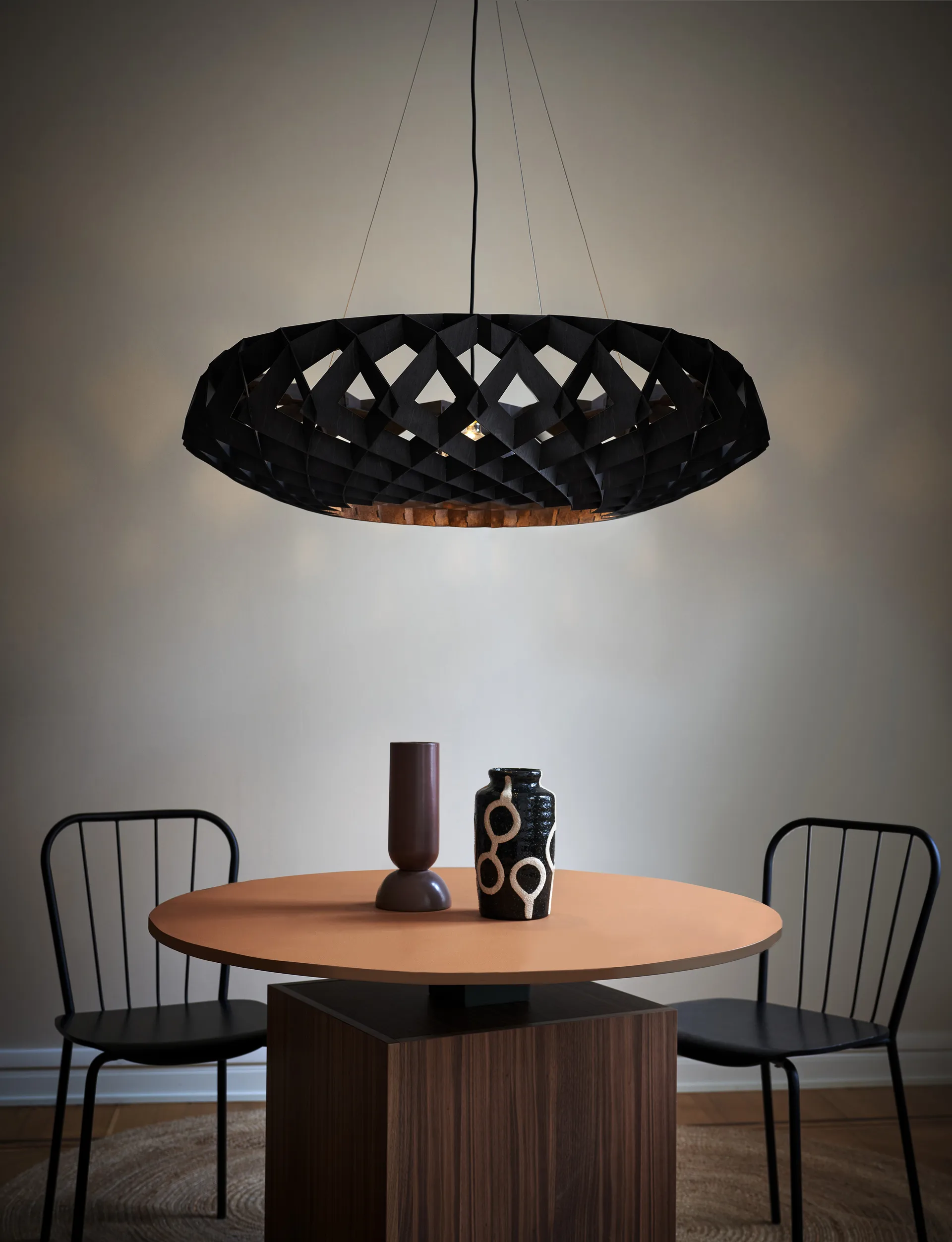 Suspension Pilke Signature Ø95 cm, Noir Pilke