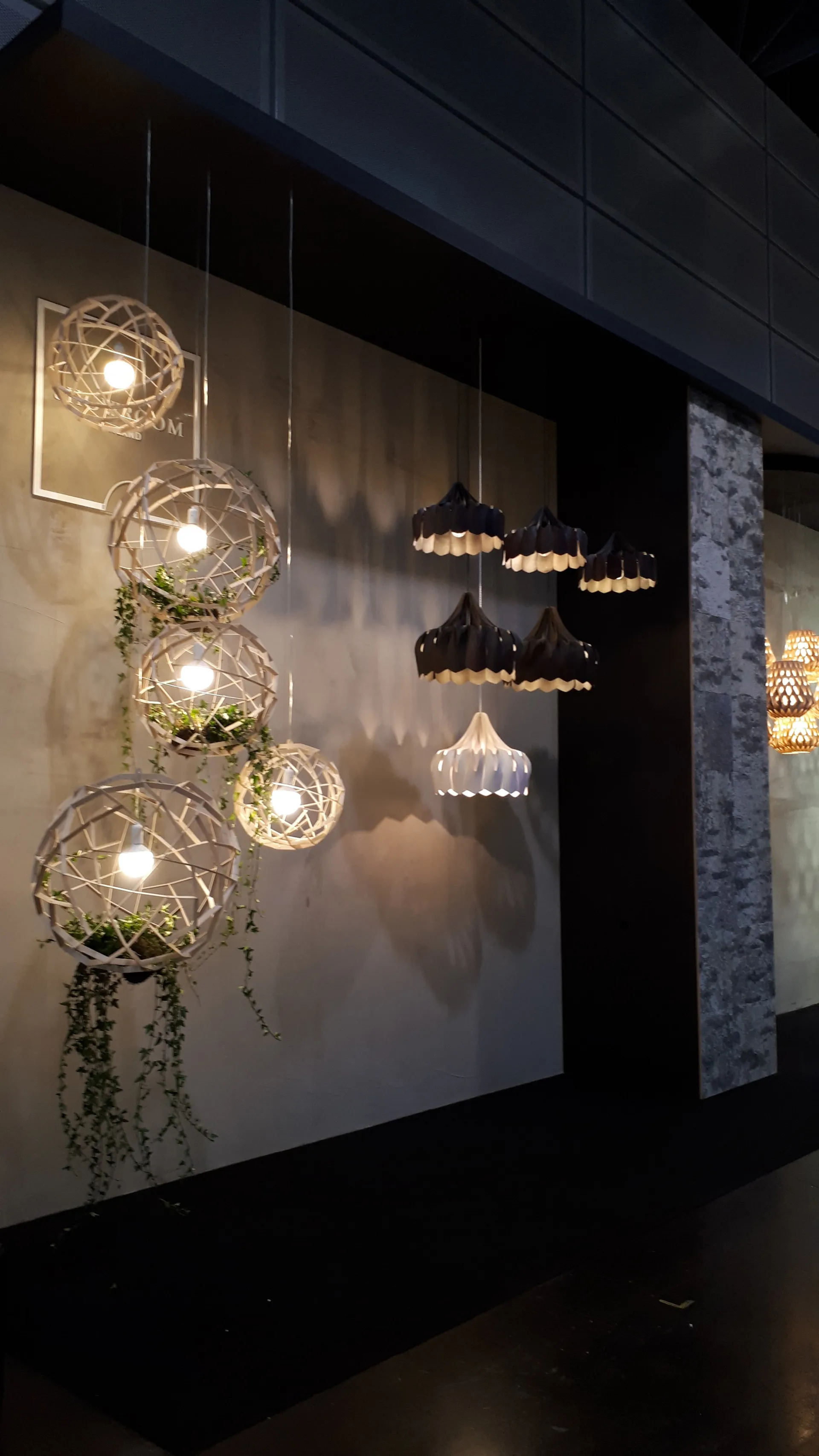 Suspension S Pioni Ø38 cm, Noir Pilke