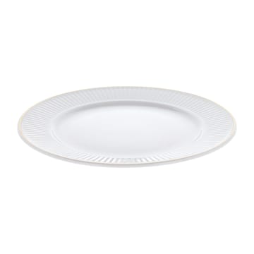 Assiette à bordure dorée Plissé Ø28 cm - Blanc - Pillivuyt