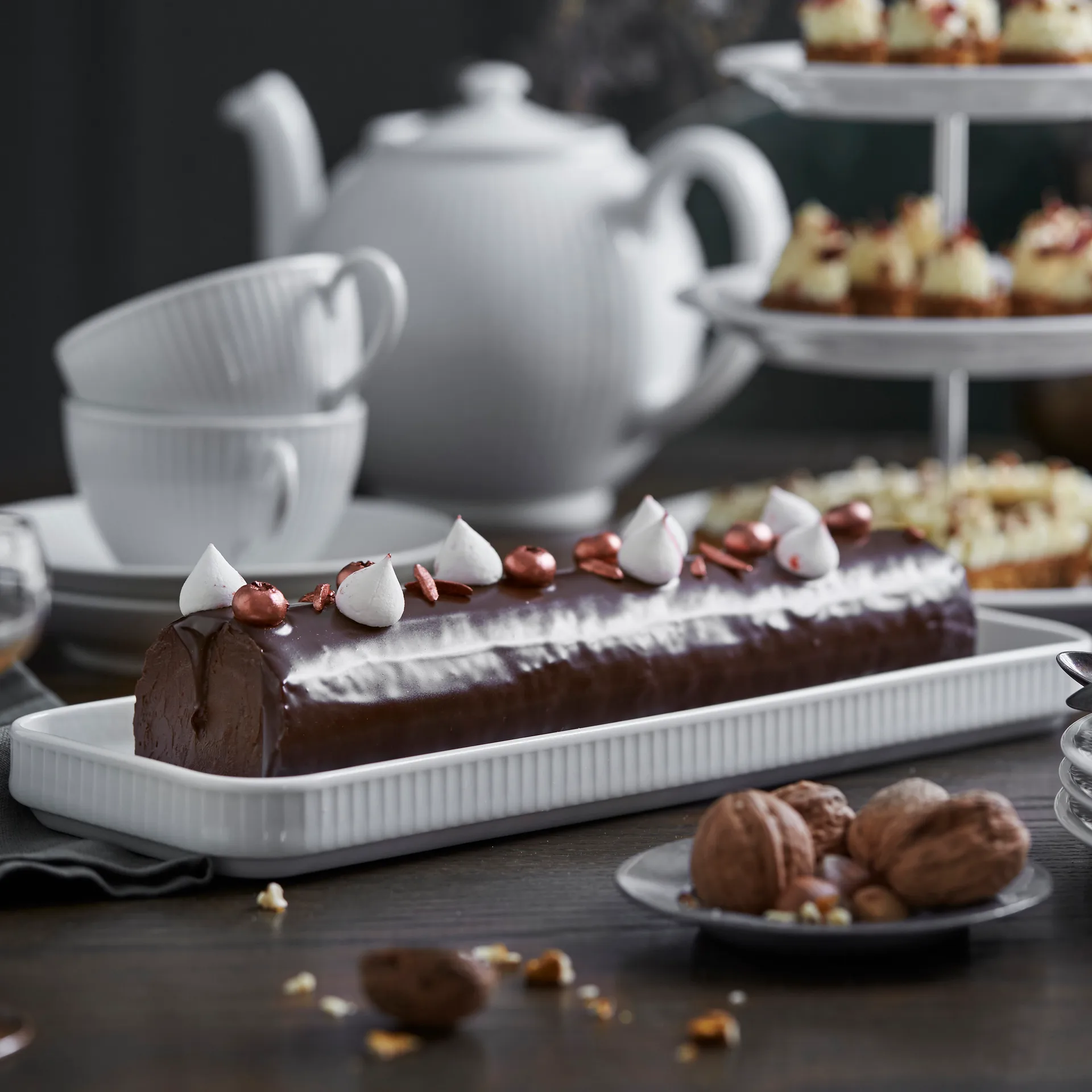 Assiette à tapas Plissé, 36 x 12 cm Pillivuyt