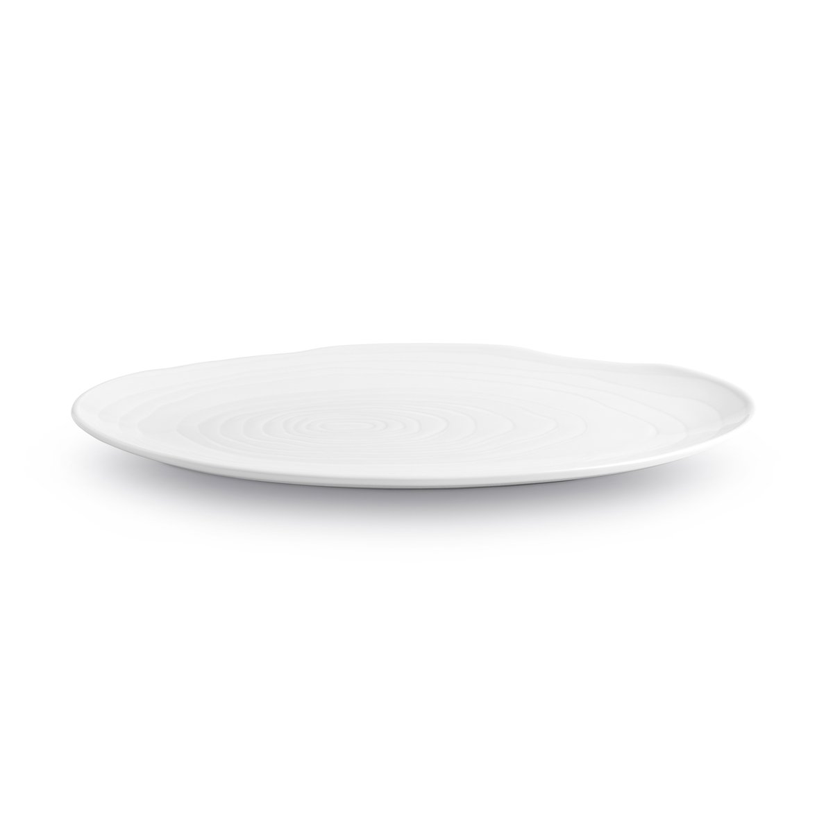 pillivuyt assiette boulogne ovale 16,5x23 cm blanc