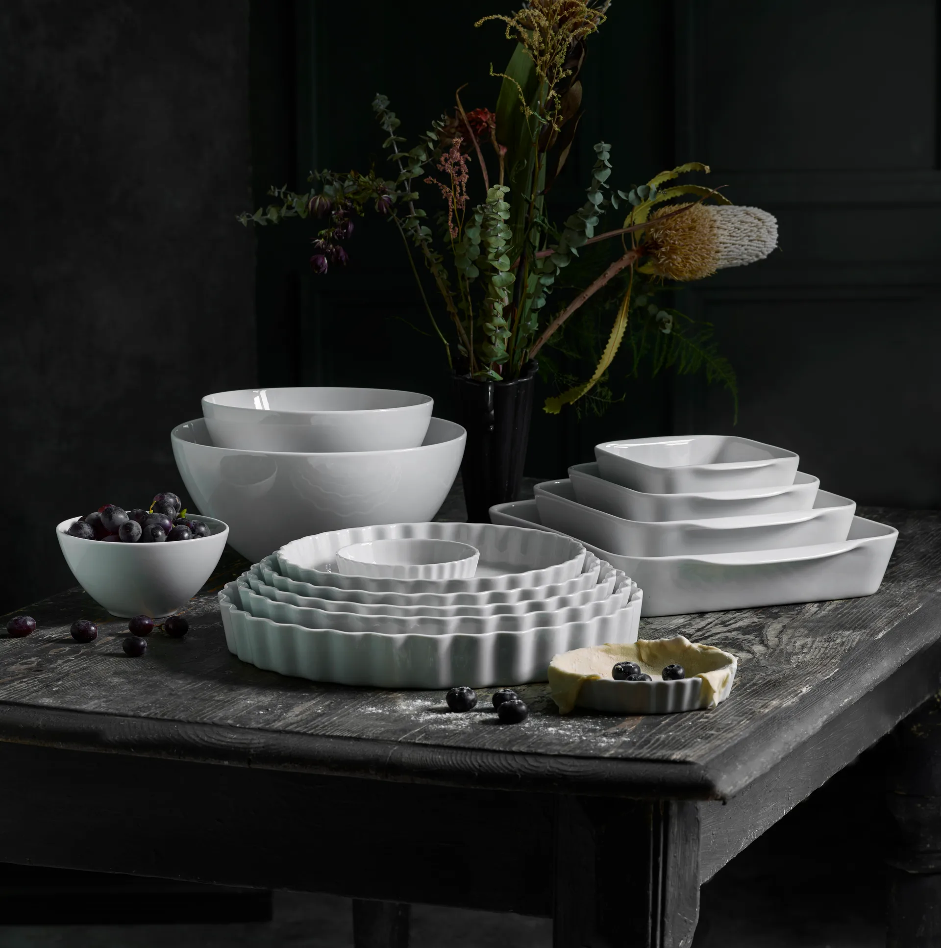 Assiette carrée blanche Pillivuyt, 22 x 22 cm Pillivuyt