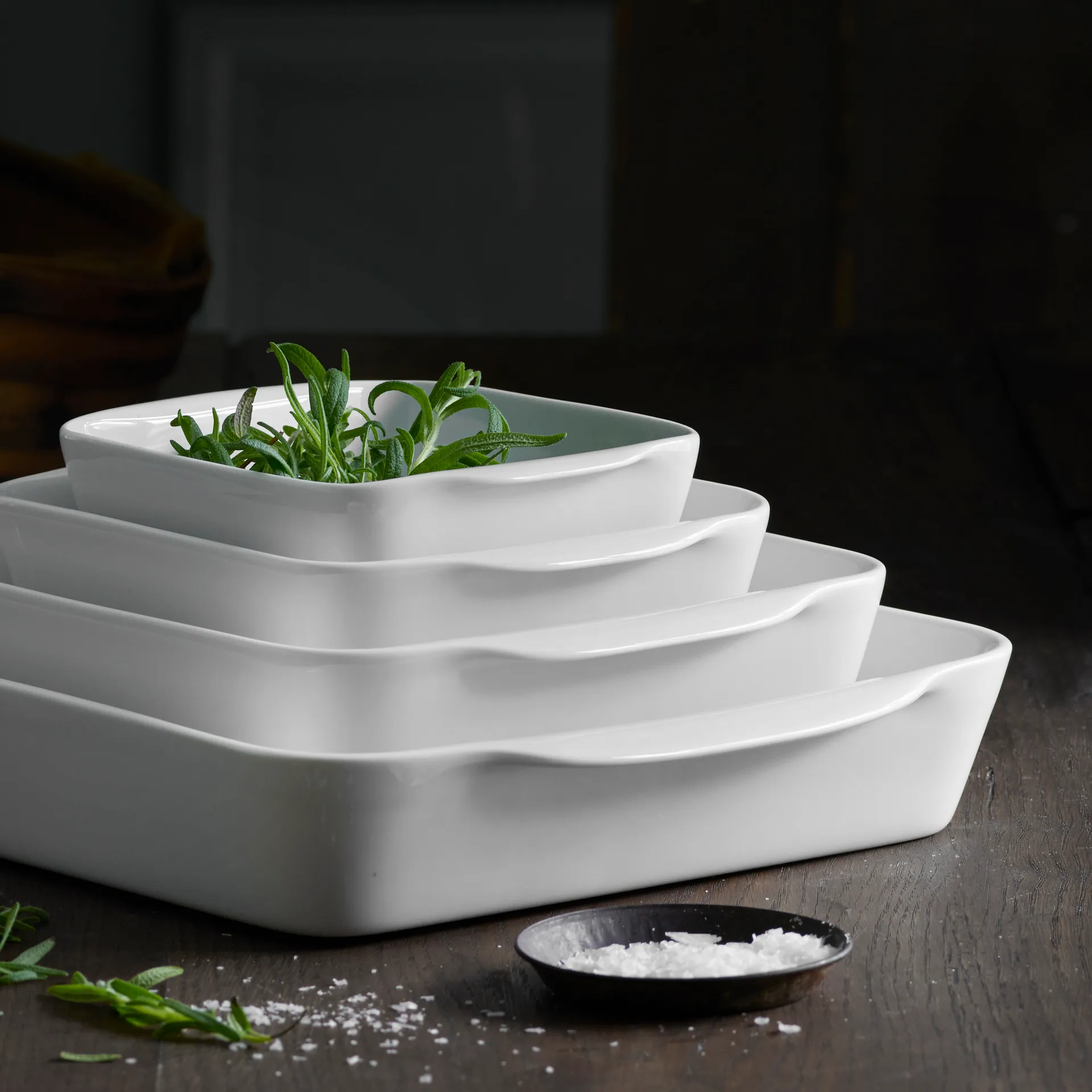 Assiette carrée blanche Pillivuyt, 27 x 27 cm Pillivuyt