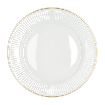 Assiette creuse à bordure dorée Plissé Ø22 cm - Blanc - Pillivuyt