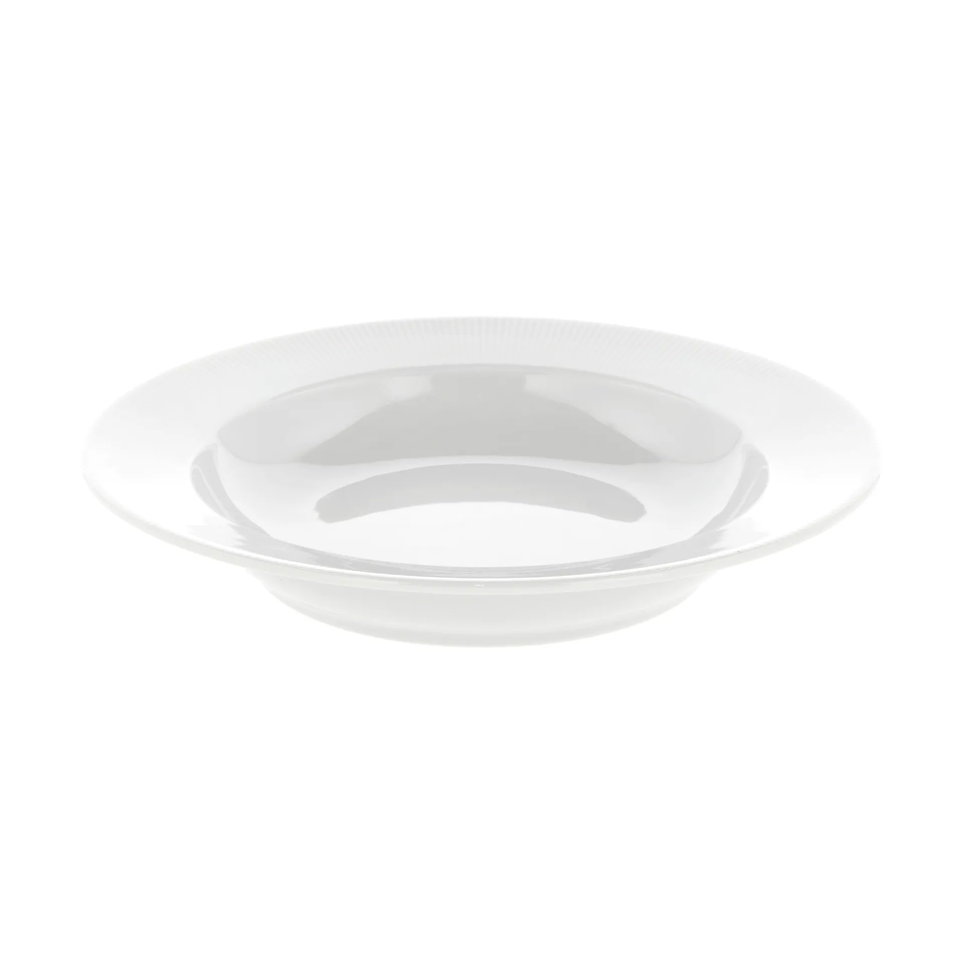 Assiette creuse Eventail avec rebord Ø22 cm, Blanc Pillivuyt