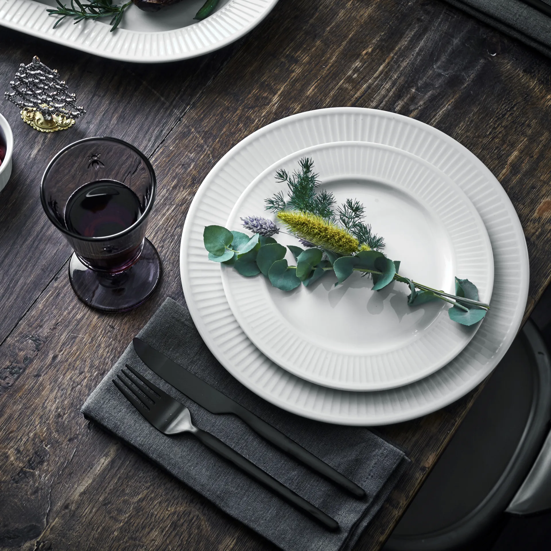 Assiette Plissé Ø 24cm, Blanc Pillivuyt
