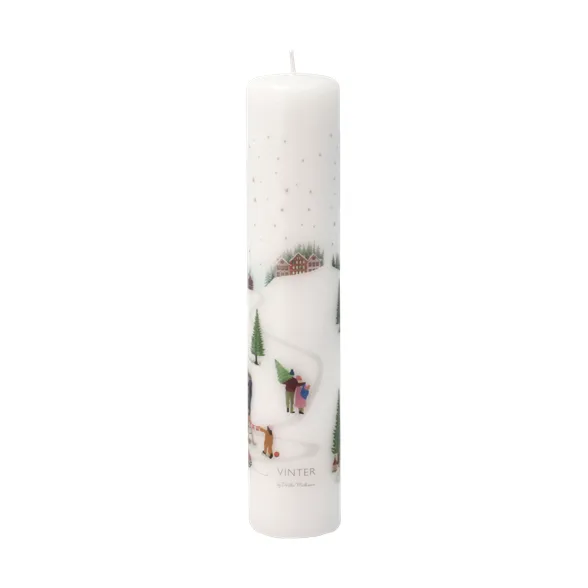 Bougie de calendrier Vinter Ø5x25 cm, Blanc Pillivuyt