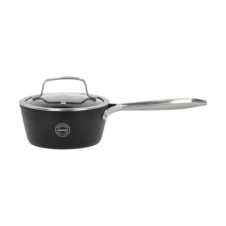 Casserole avec couvercle en verre Travo 1,3 l - Noir-aluminium - Pillivuyt