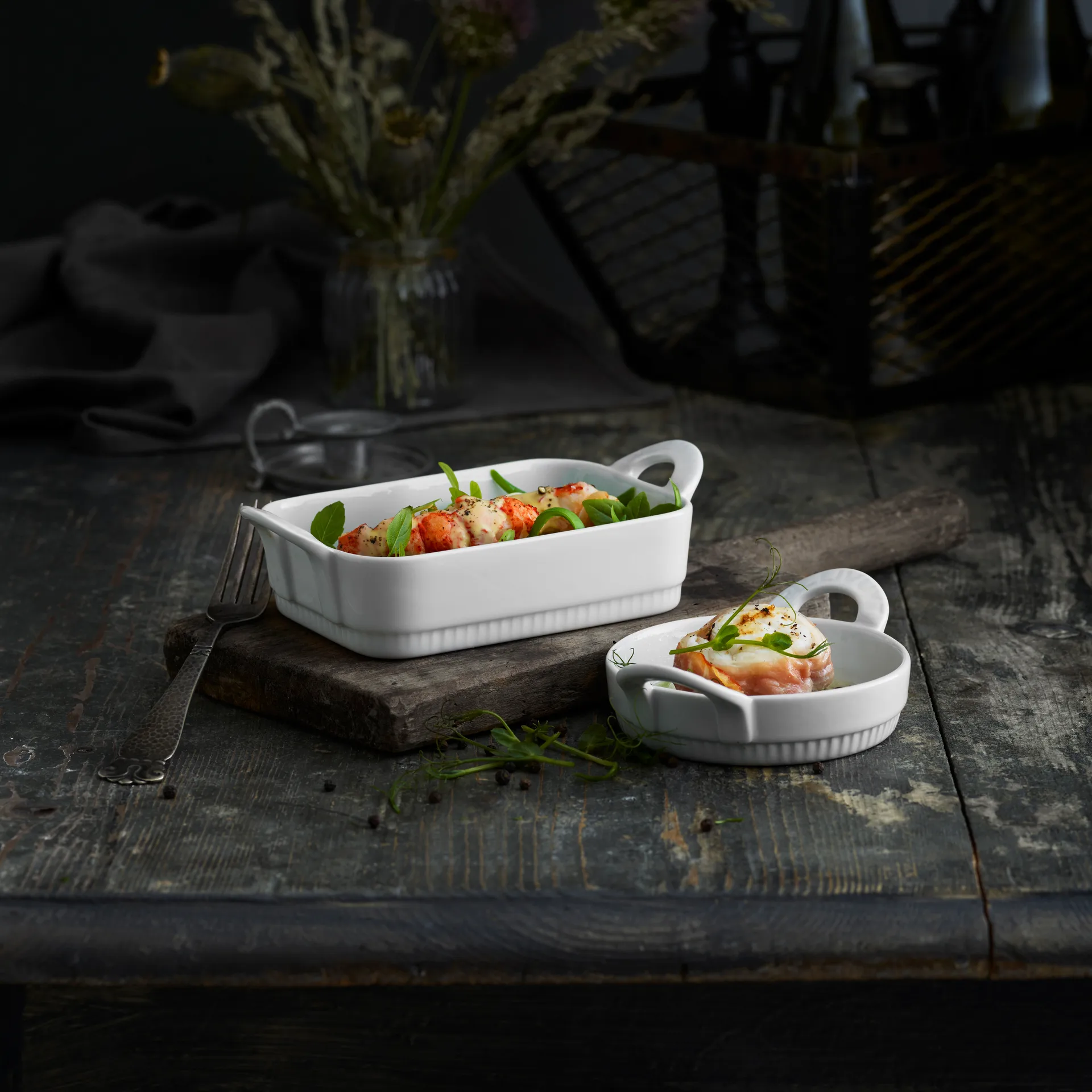 Plat rond avec poignées Toulouse, Blanc Pillivuyt