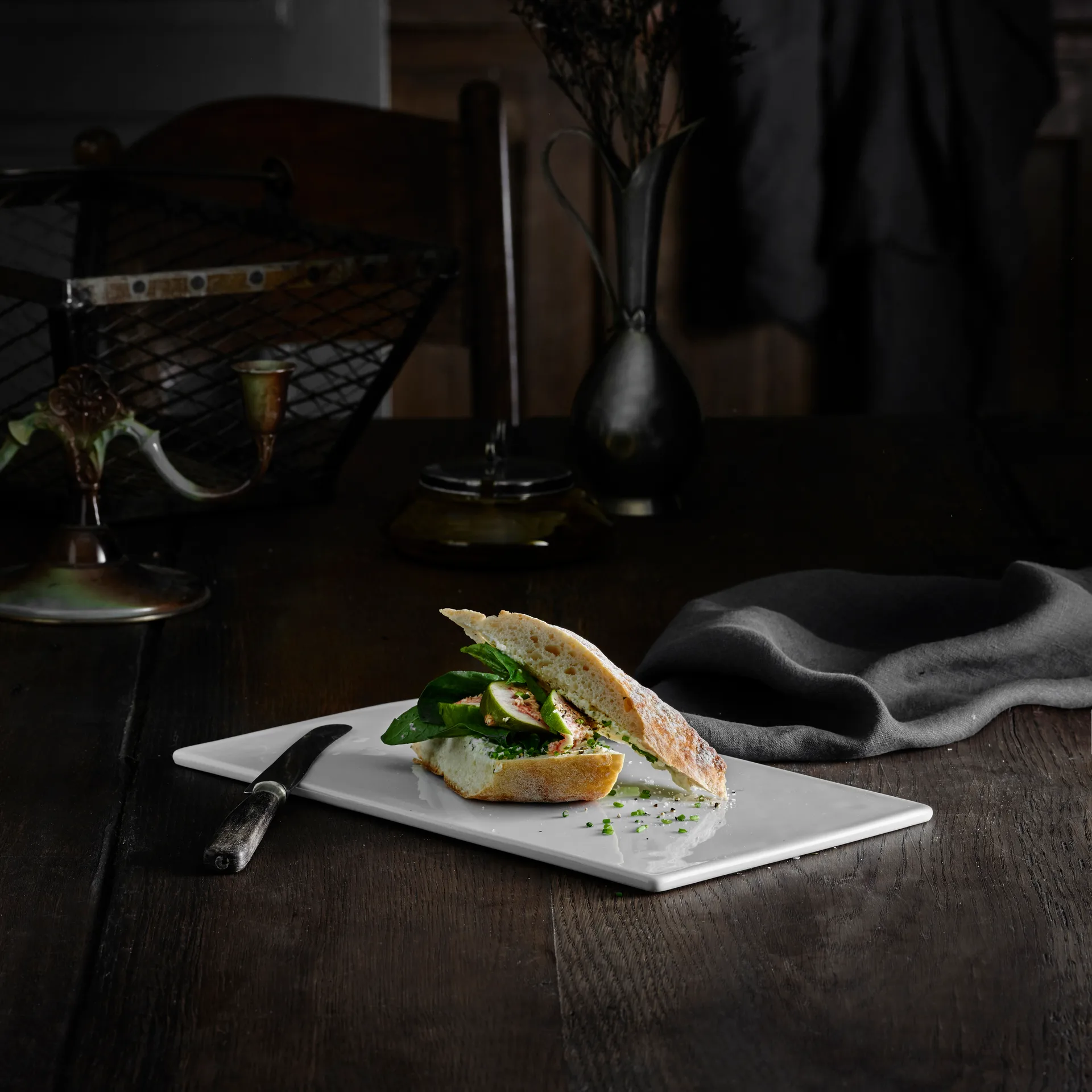 Plateau de service rectangulaire, Blanc Pillivuyt