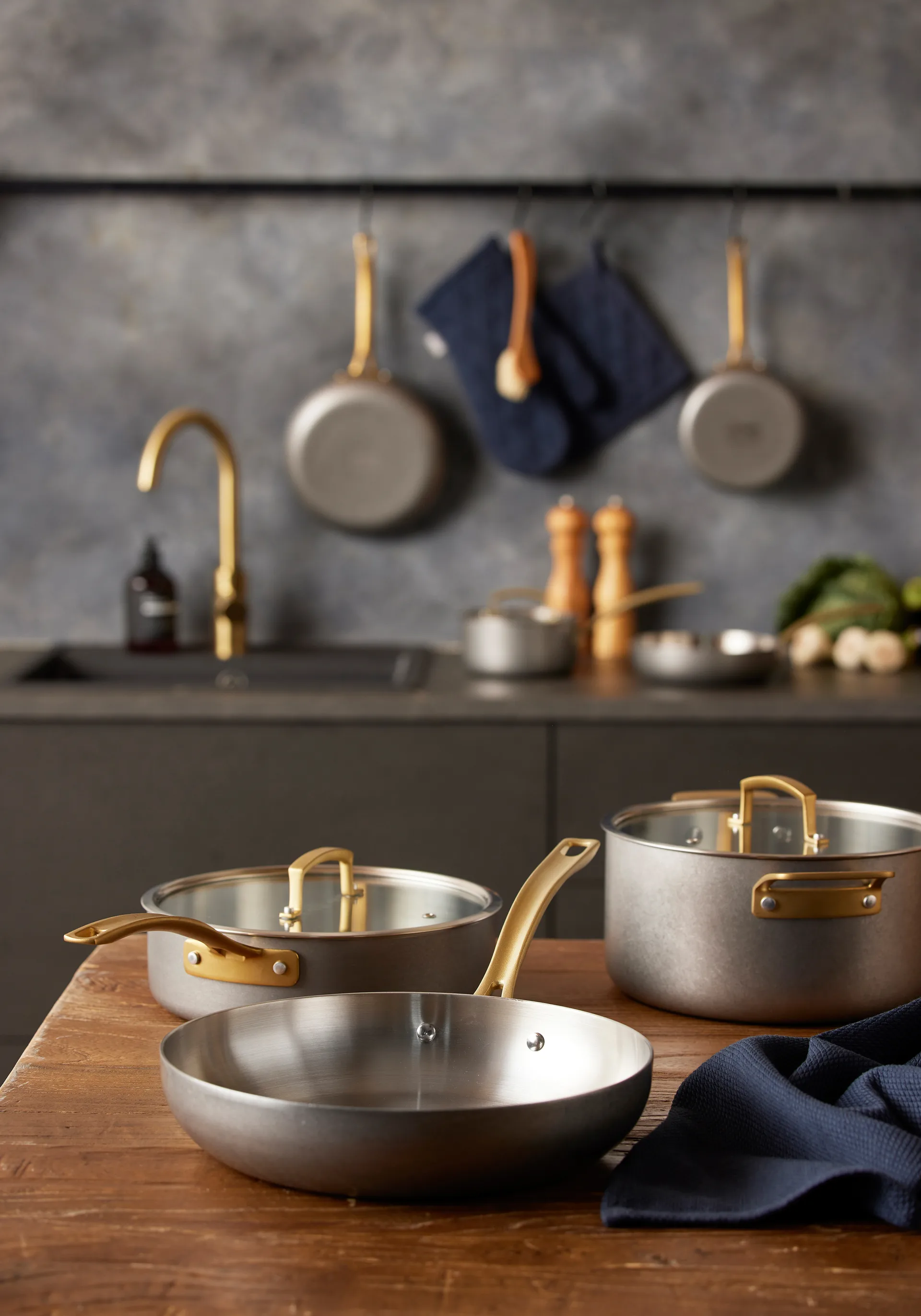 Sauteuse à couvercle Durance Ø24 cm, Acier inoxydable Pillivuyt