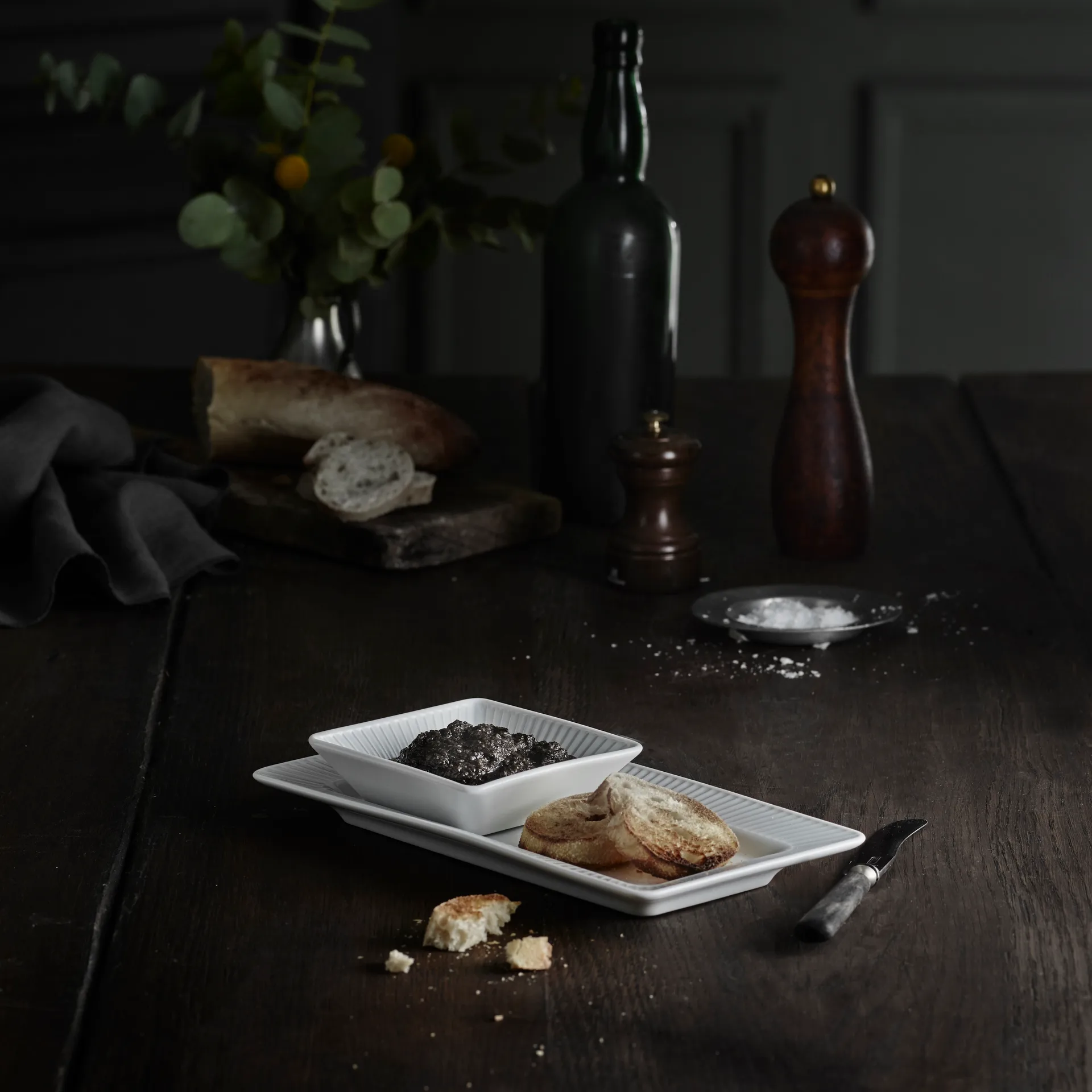 Soucoupe Plissé 26 x 14 cm, Blanc Pillivuyt