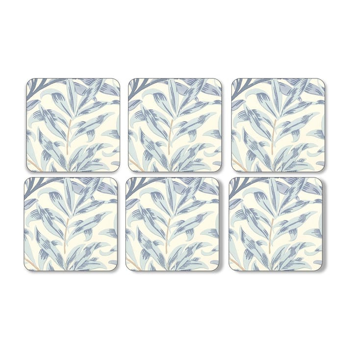 Lot de 6 sous-verres Willow Bough - Bleu - Pimpernel