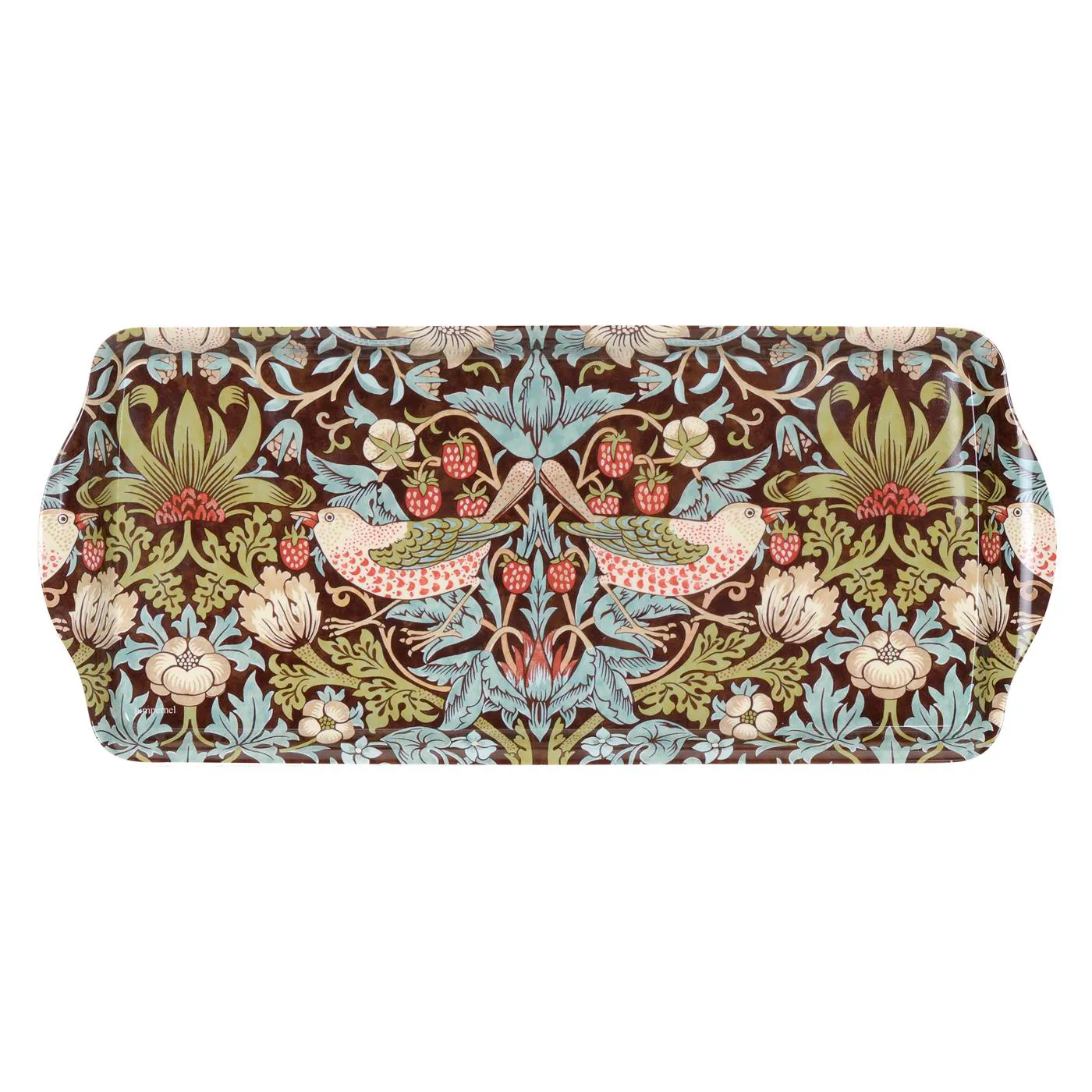 Plateau sandwich Strawberry Thief, Brun Pimpernel