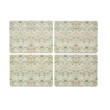 Set de table Strawberry Thief 30x40 cm, lot de 4 - Green - Pimpernel