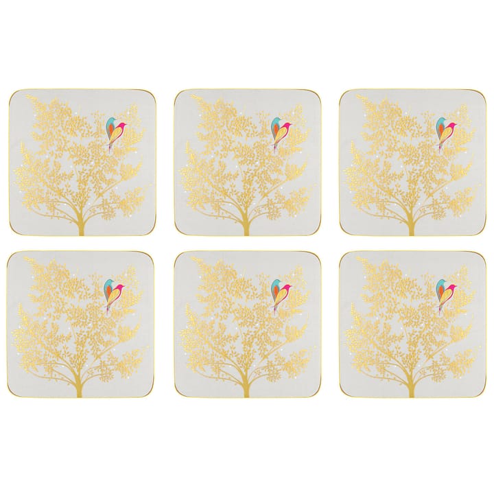 Sous-verre Chelsea Collection lot de 6 - Gris clair - Pimpernel
