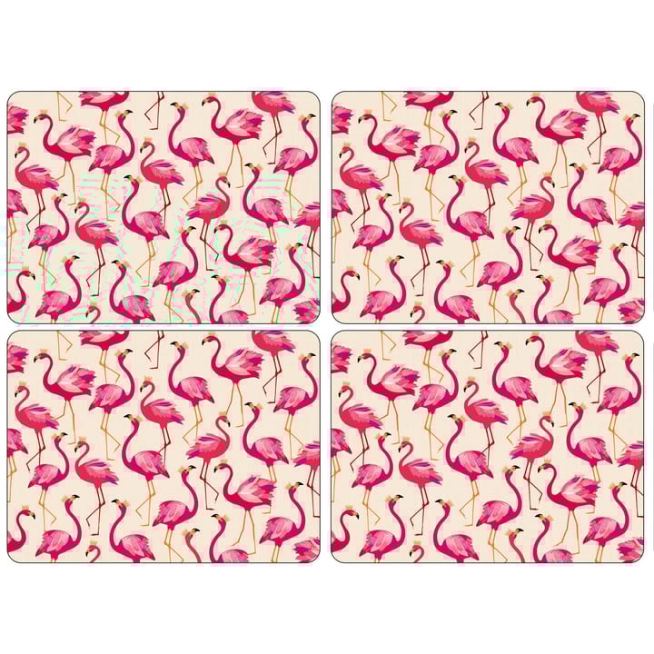 Sous-verre Flamingo lot de 4 - 30 x 23 cm - Pimpernel