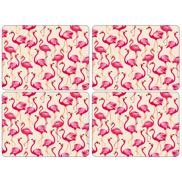 Sous-verre Flamingo lot de 4 - 30 x 23 cm - Pimpernel