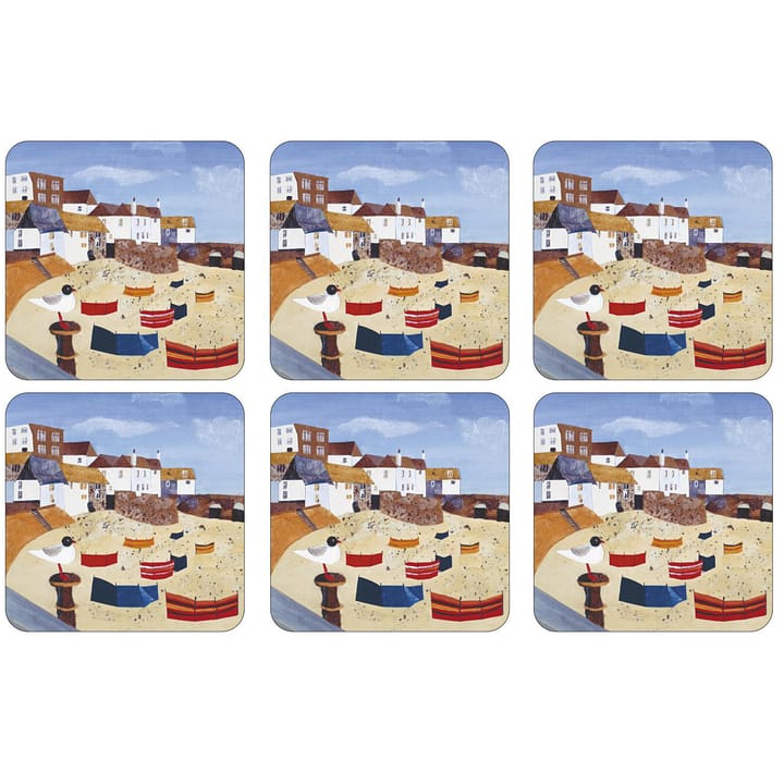 Sous-verre St Ives Windbreak lot de 6 - Multi - Pimpernel