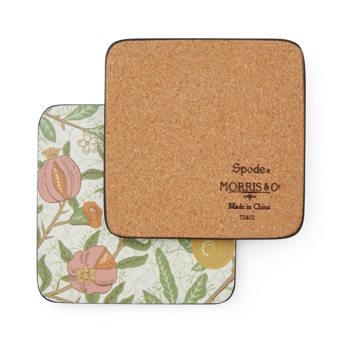 Sous-verres Morris & Co Simpley mixed Lot de 6, Fruit, Willow, Marigold Pimpernel