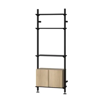 Système d’étagères mural Pira G2 W B noir/chêne - Pira