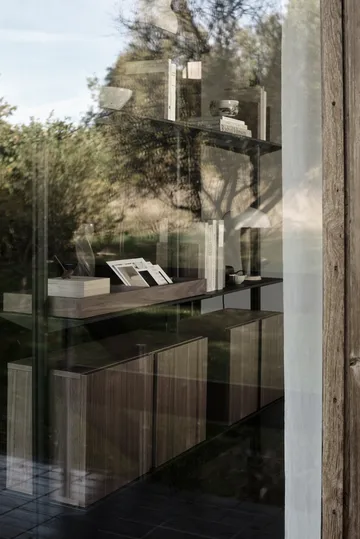 Système d’étagères Pira G2 F C A noir/noyer 248–255 cm - Pira