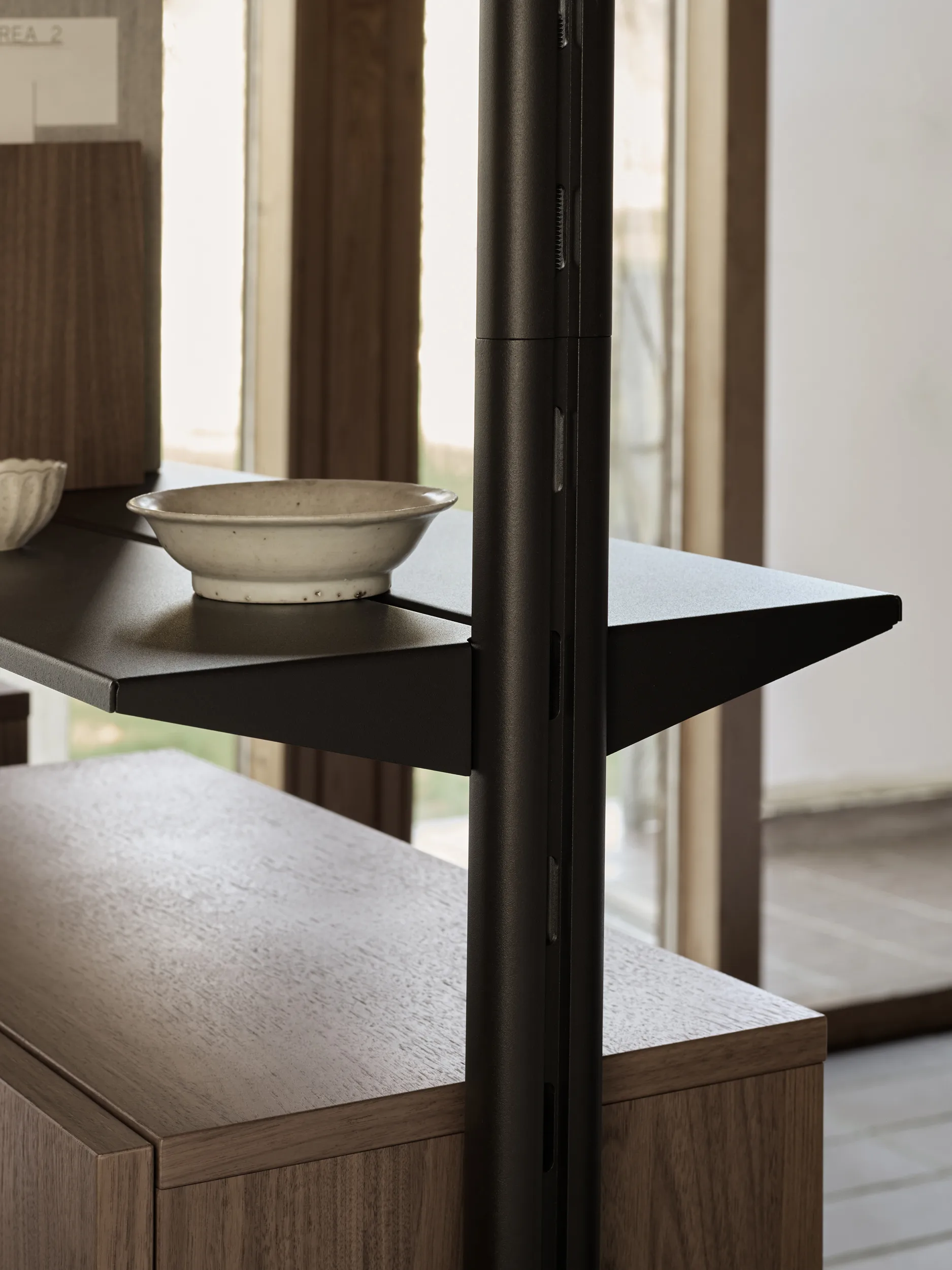 Système d’étagères Pira G2 F C A noir/noyer 256–264 cm Pira