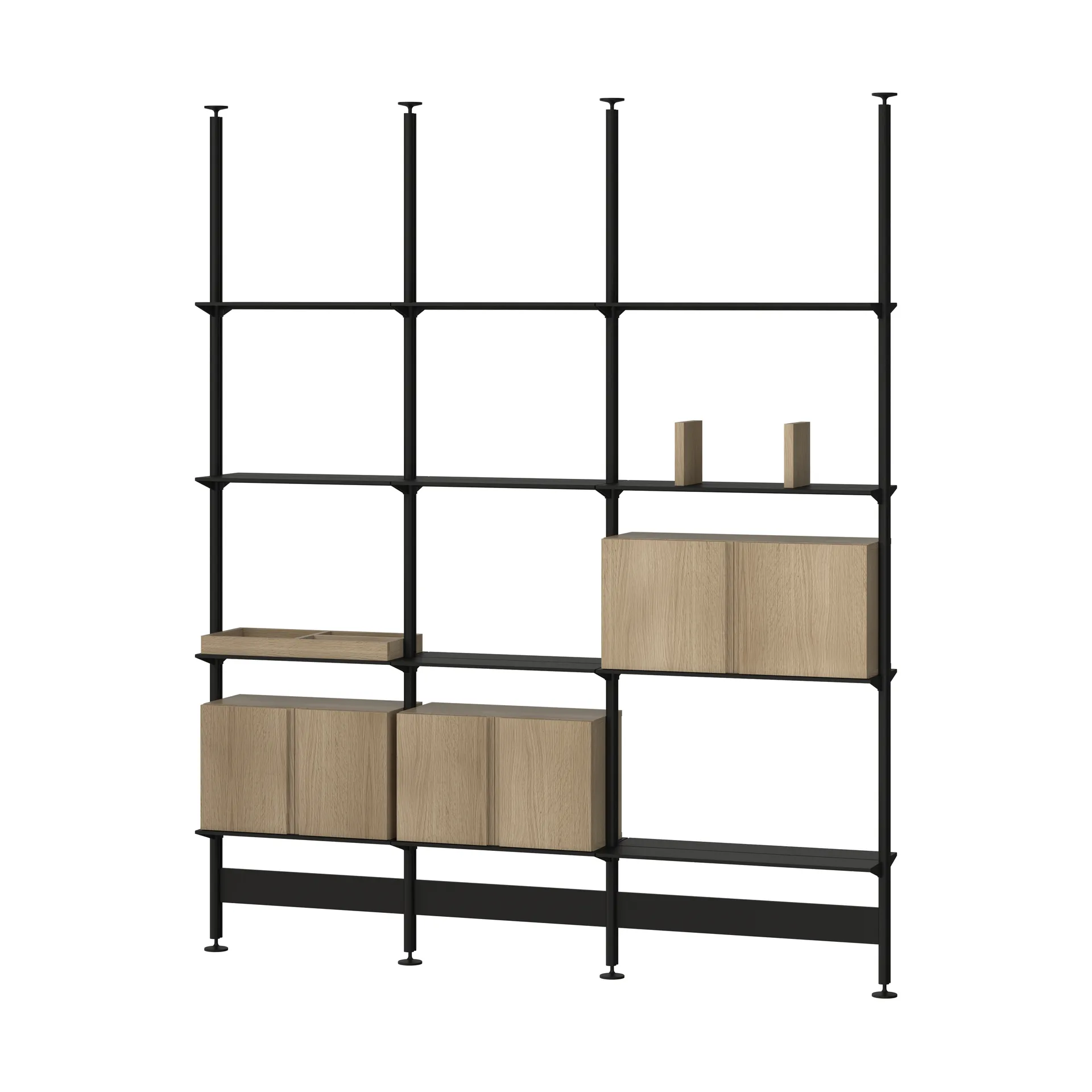 Pira Système d’étagères Pira G2 F C B noir/chêne 240–