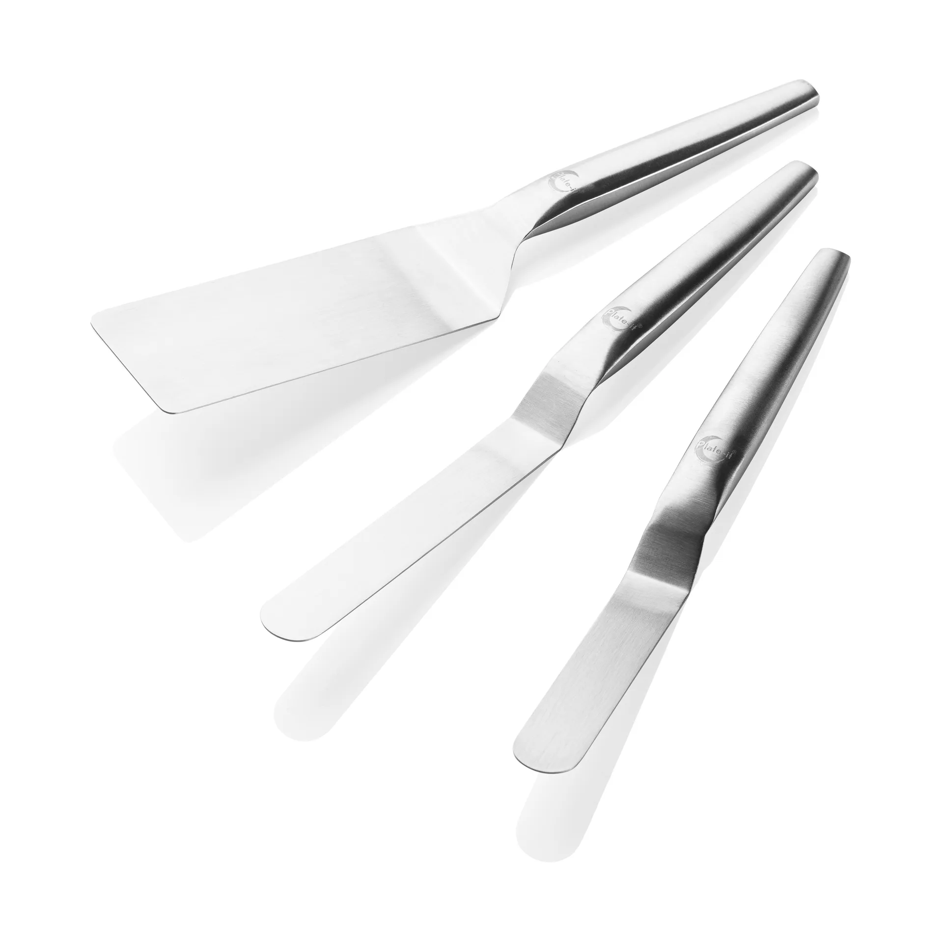 Plate It Plate-it spatule Acier inoxydable, 3 pièces