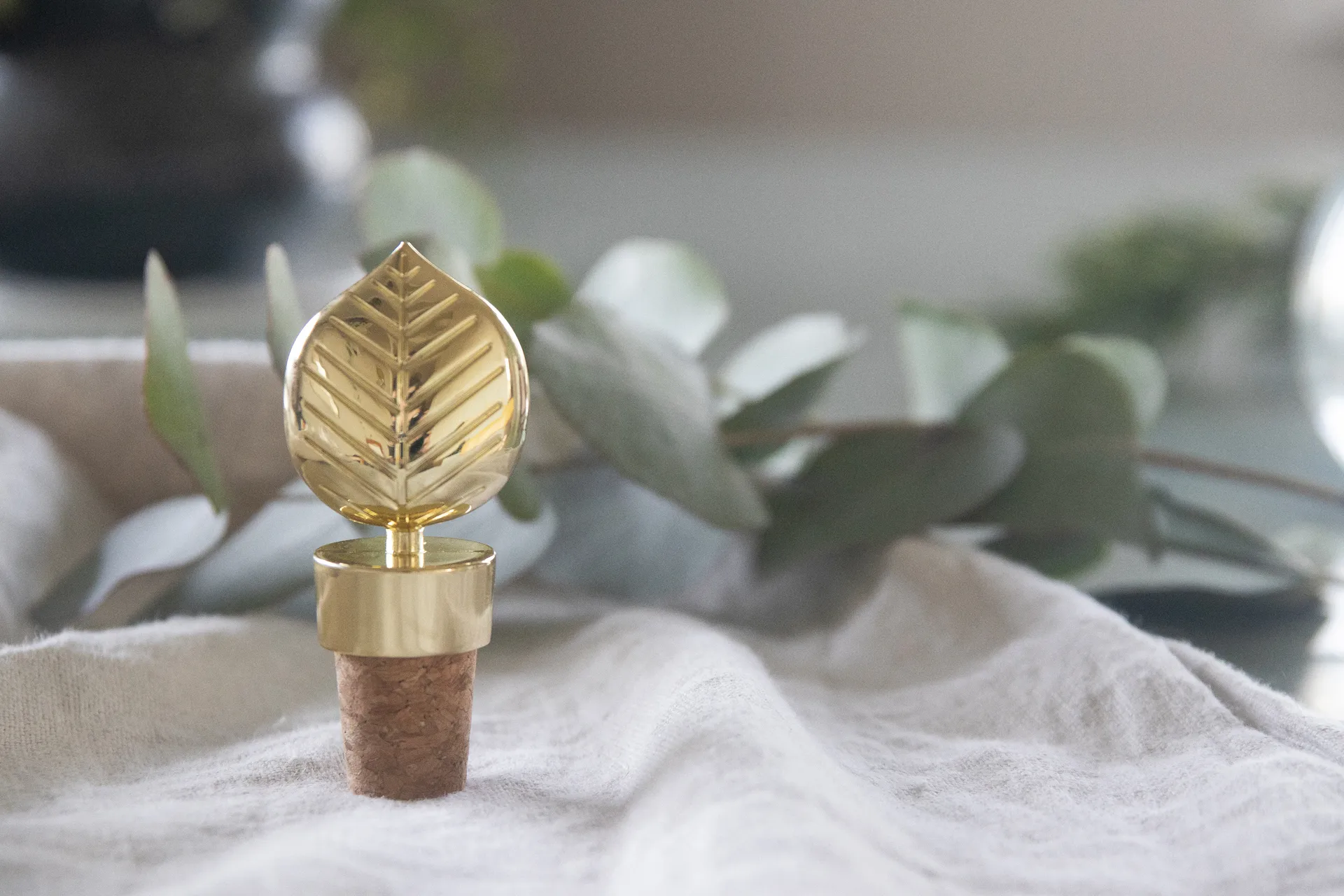 Bouchon de bouteille Stig L Berså, Or Pluto Design
