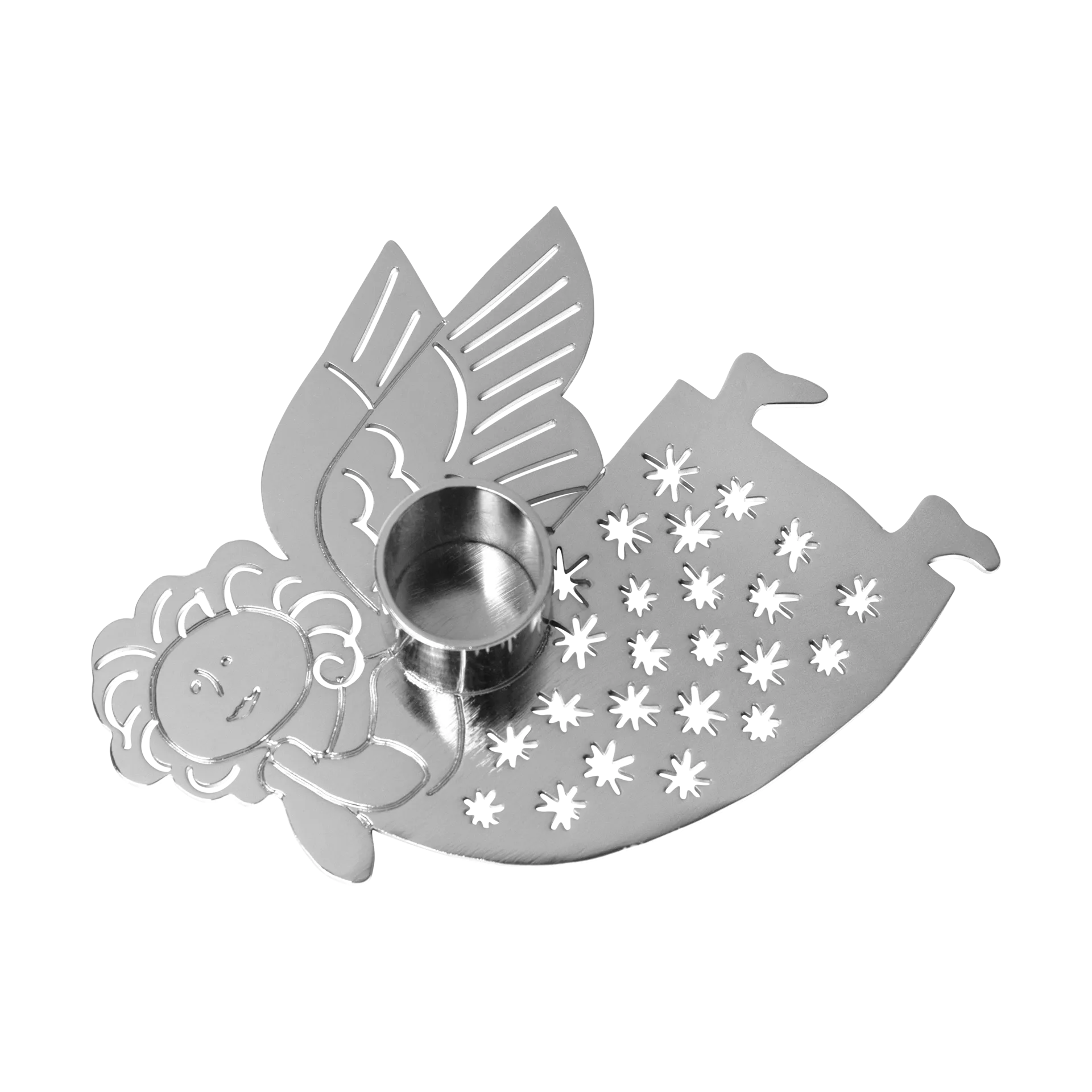 Bougeoir Hanna Lisa Larson, Argent Pluto Design