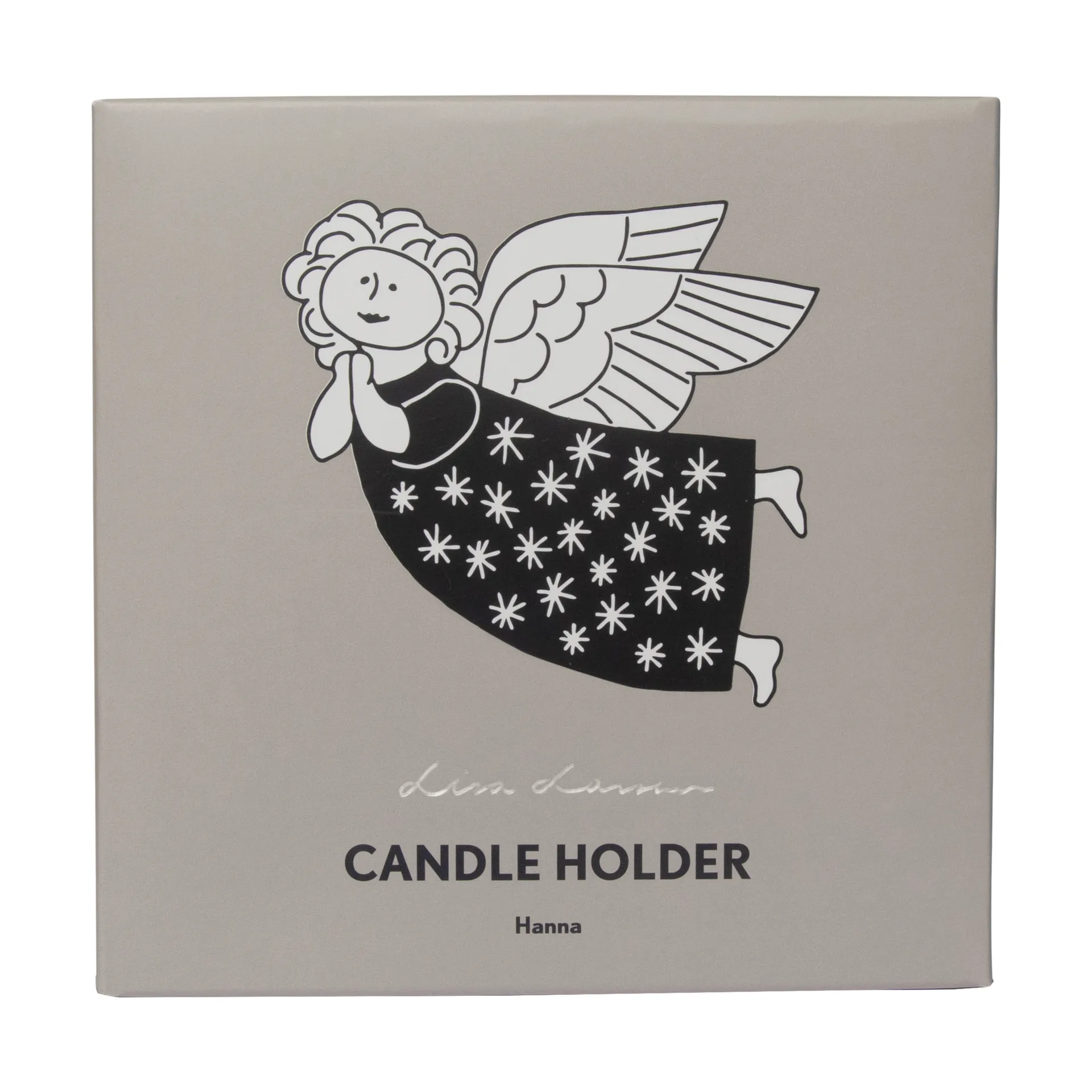 Bougeoir Hanna Lisa Larson, Argent Pluto Design