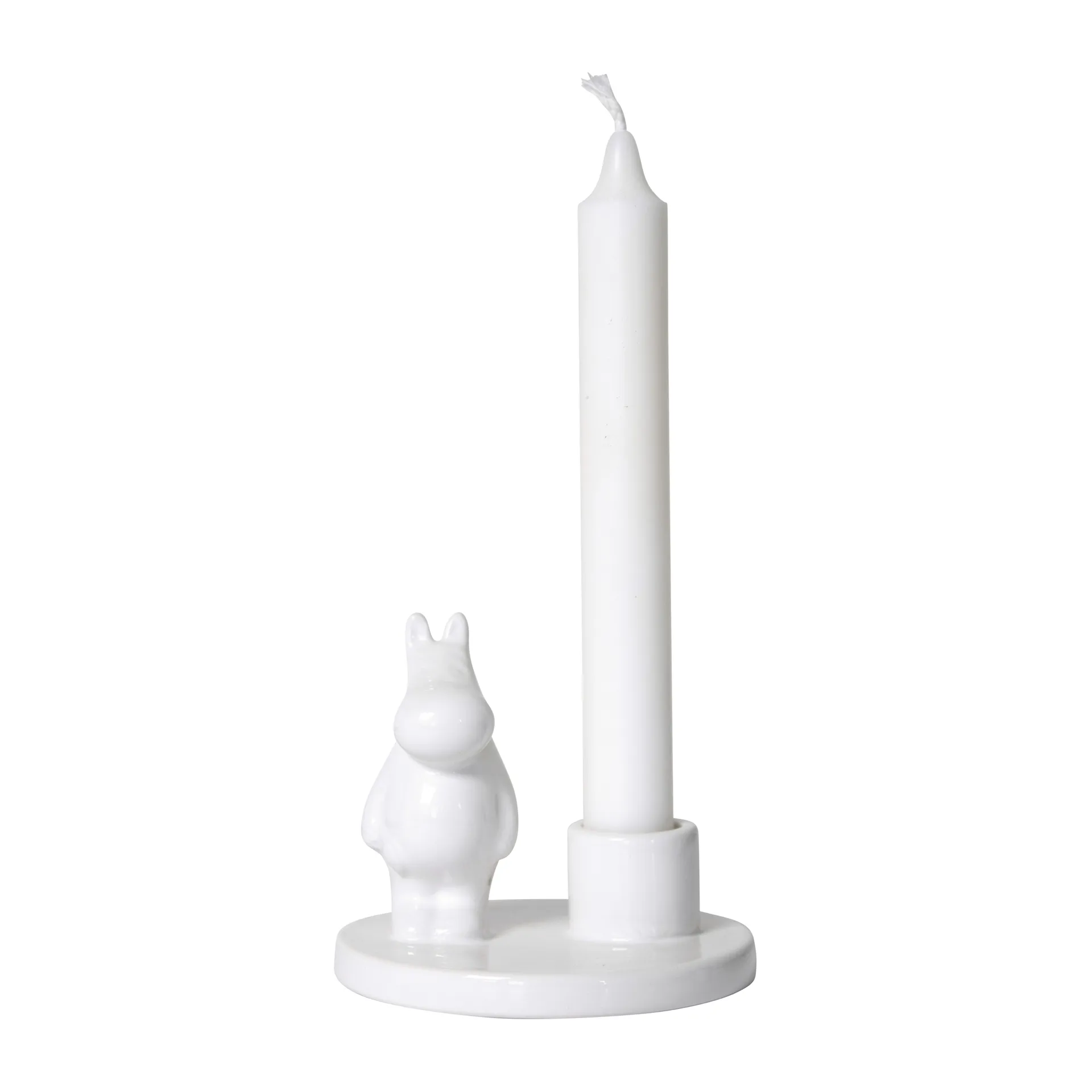 Bougeoir Moomin en céramique, Blanc Pluto Design
