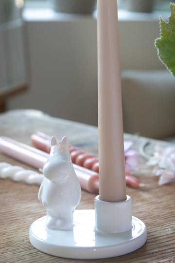 Bougeoir Moomin en céramique - Blanc - Pluto Design