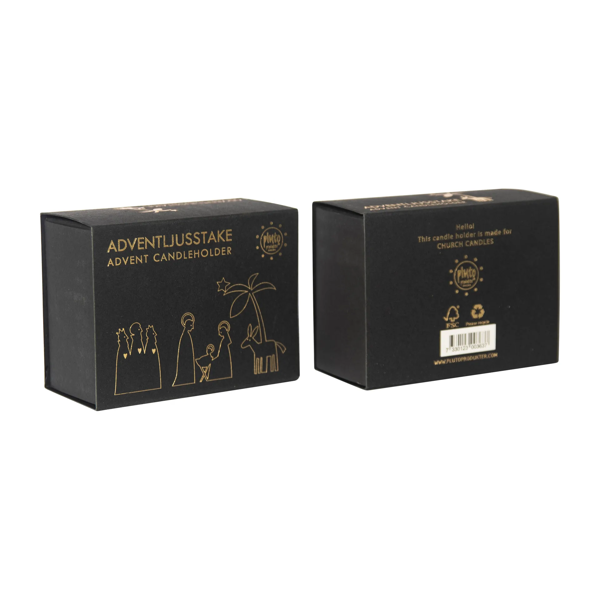 Bougeoir Nativité Métal, Petit Pluto Design