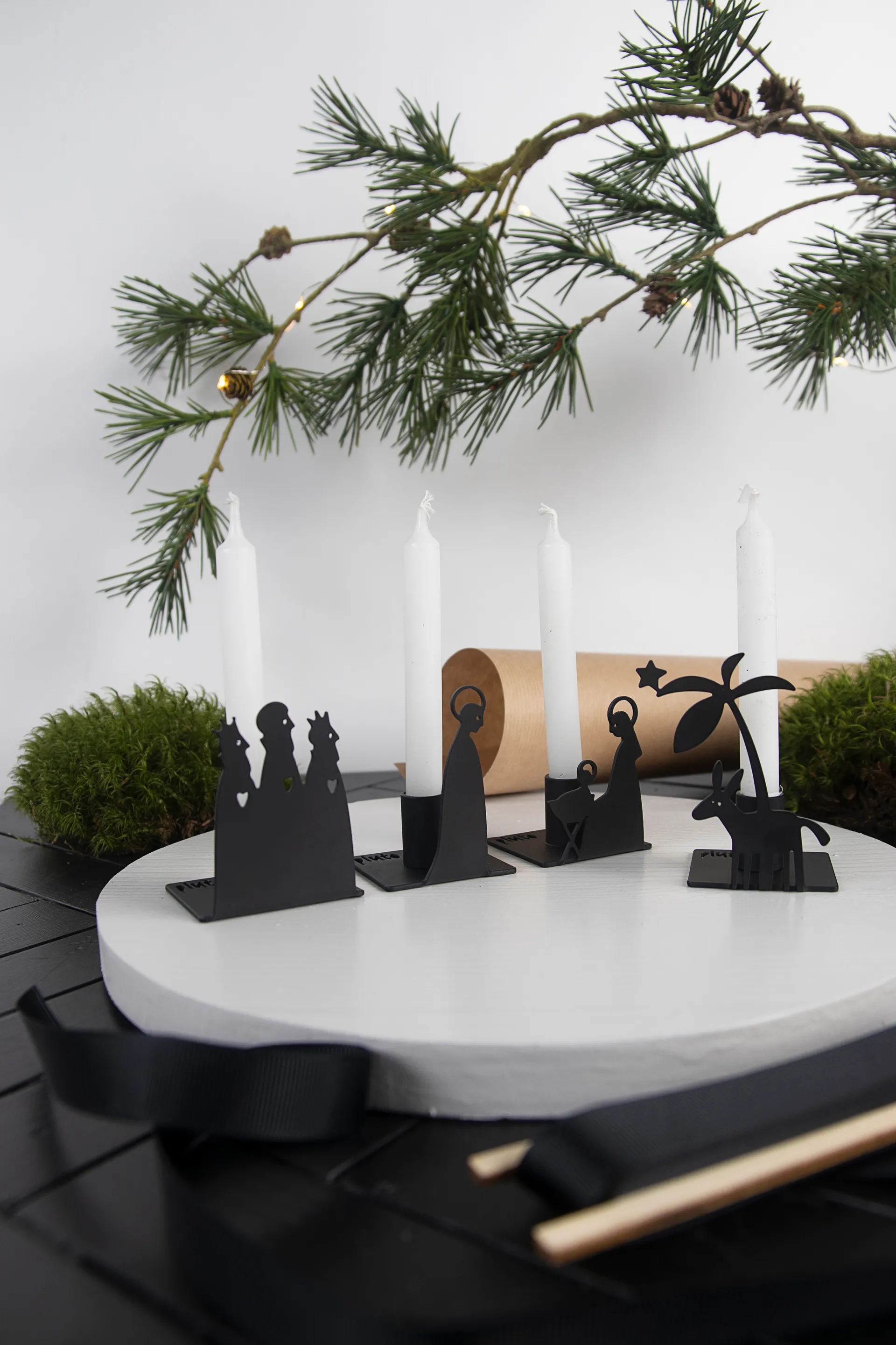 Bougeoir Nativité Métal, Petit Pluto Design