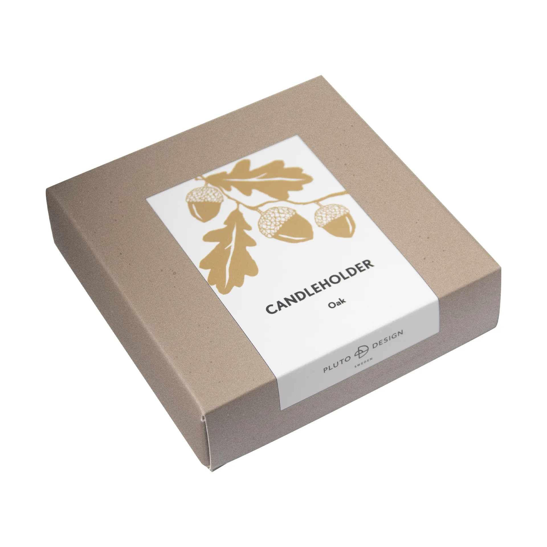 Bougeoir Oak, Or Pluto Design