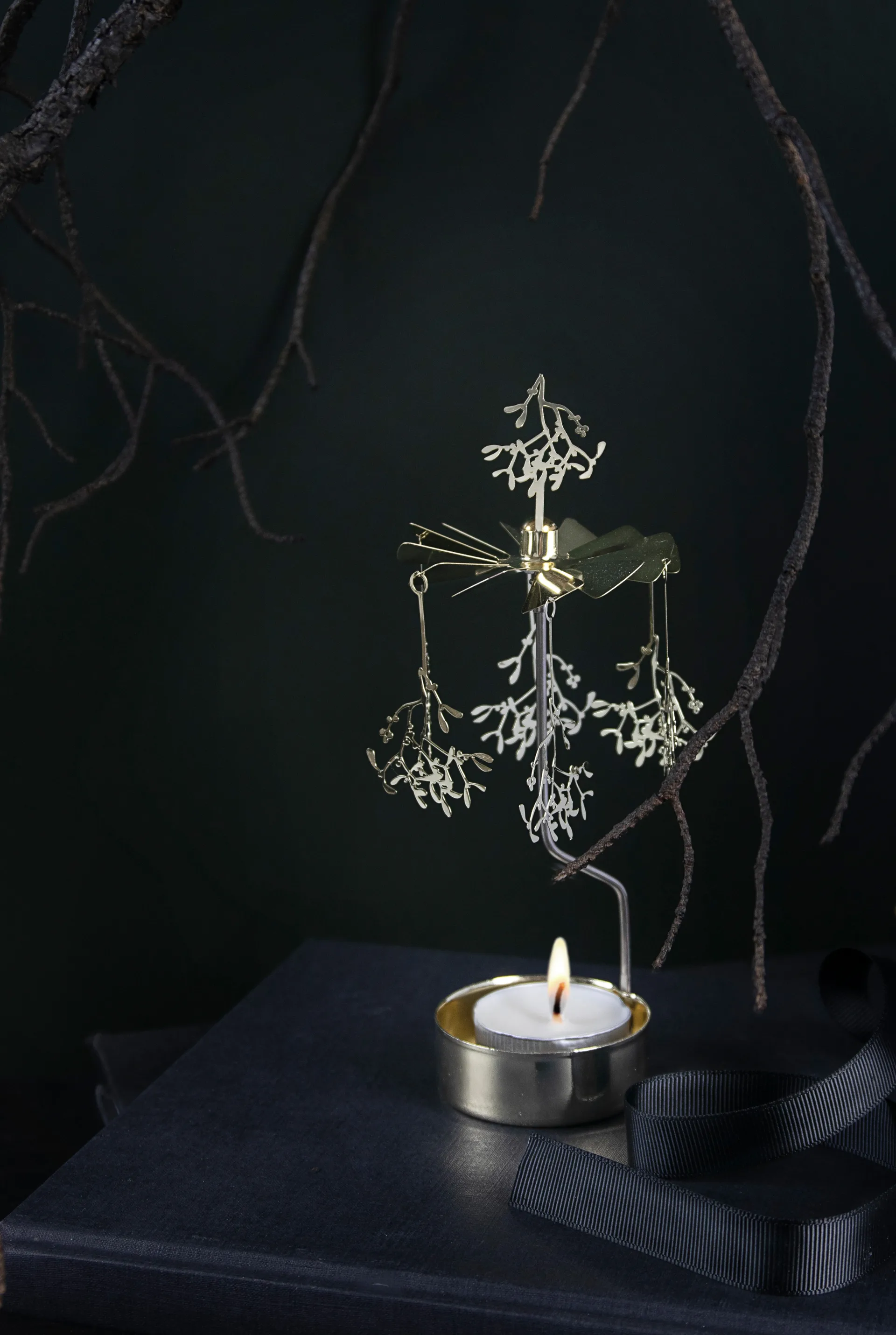Bougeoir rotatif, Houx de Noël Pluto Design