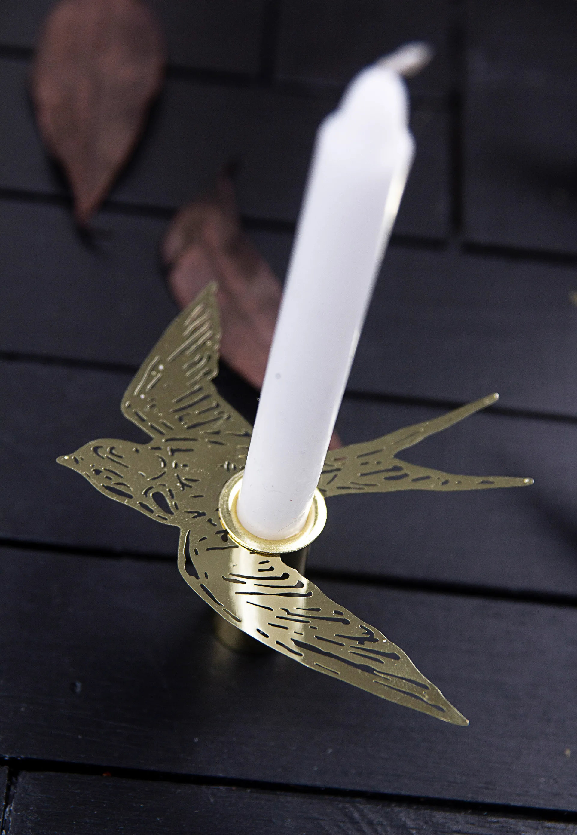 Bougeoir Svalor, Doré Pluto Design