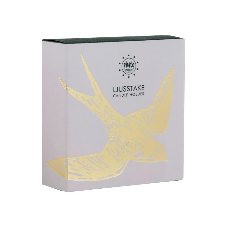 Bougeoir Svalor, Doré Pluto Design