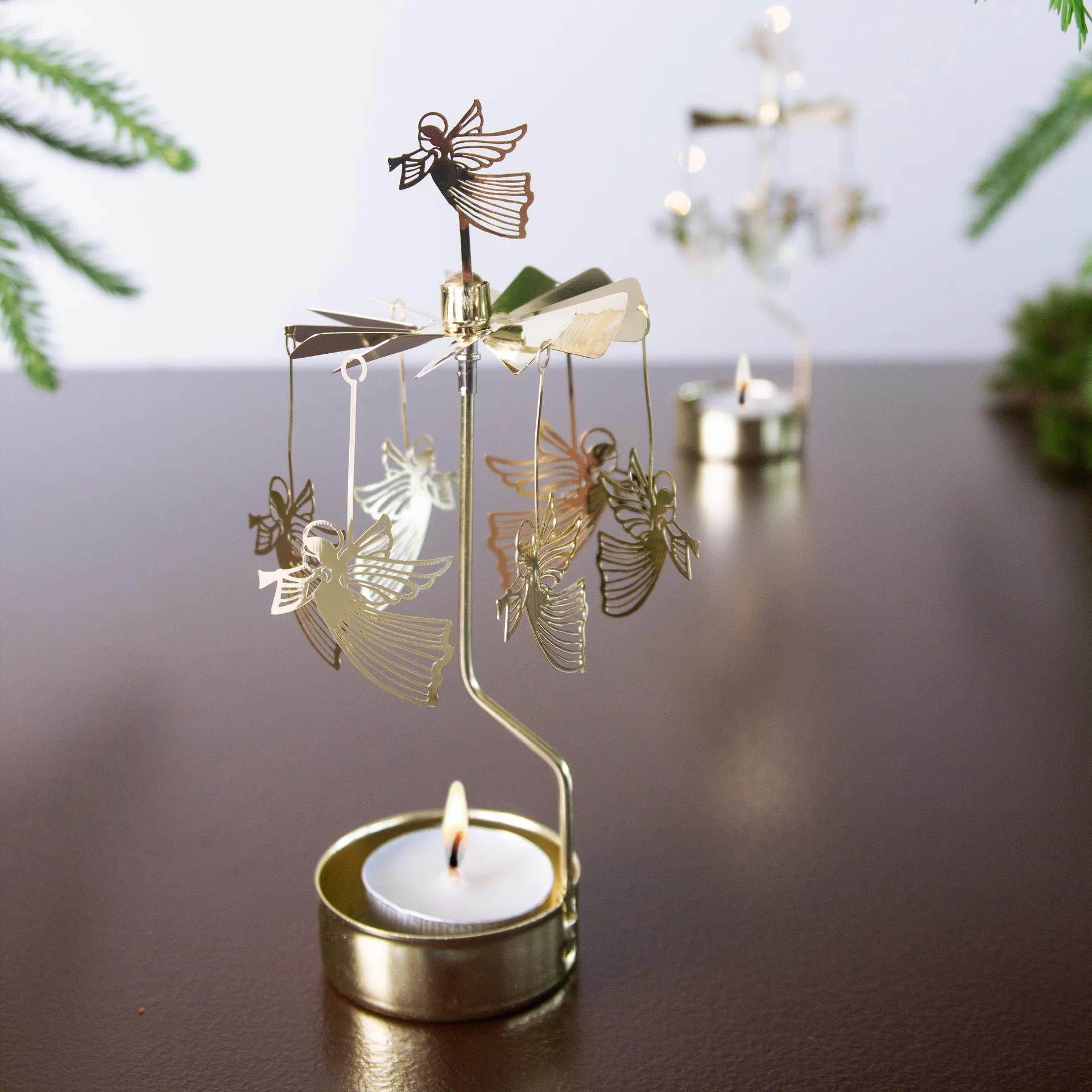 Carillon ange volant, Doré Pluto Design