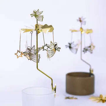 Carillon anges et étoiles - Doré - Pluto Design