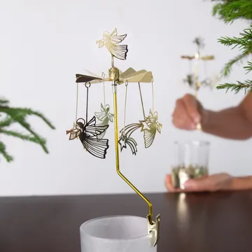 Carillon anges et étoiles - Doré - Pluto Design