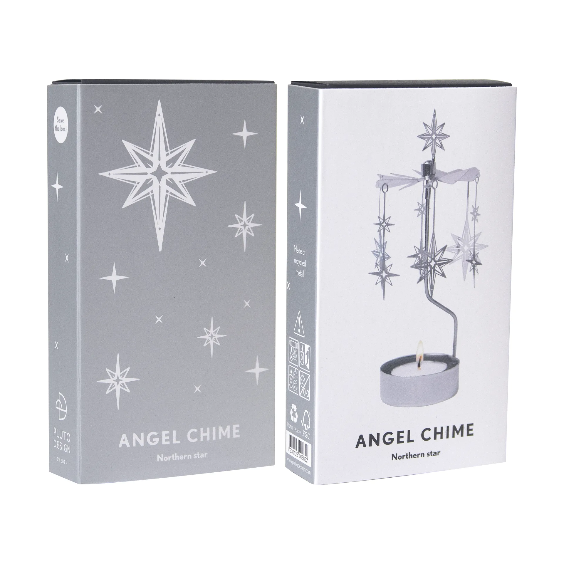 Carillon d'anges Northern Star, Argent Pluto Design