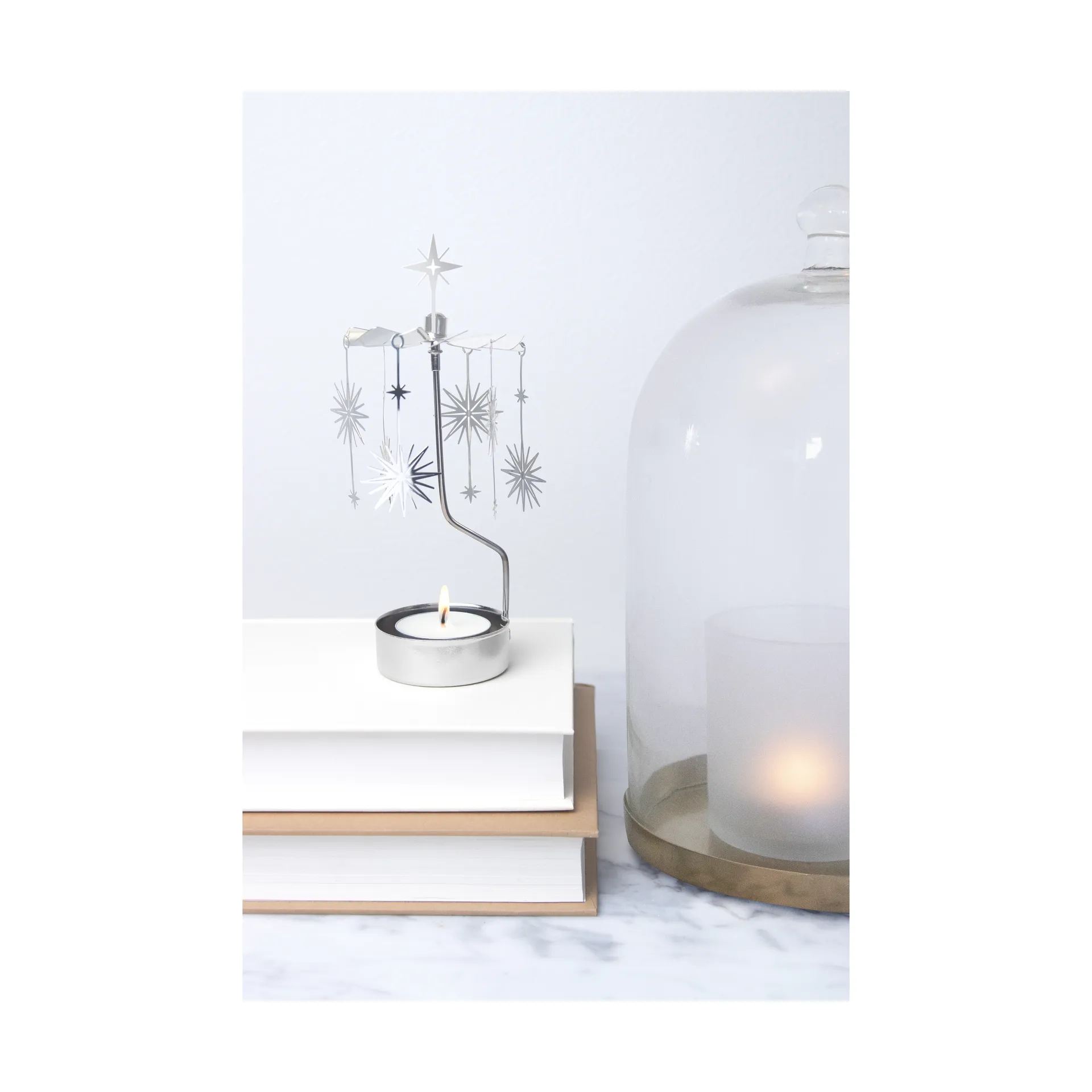 Carillon d'anges Supernova, Métal argenté Pluto Design